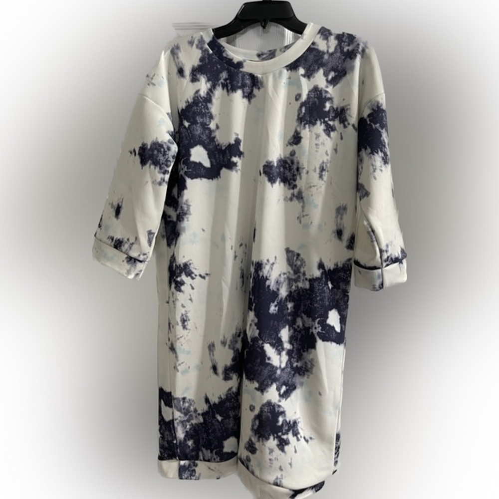 ICHI Anthropologie Women’s X Reyn Dress Short Sleeve Mini Size XL